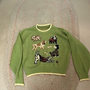 Matcha green dog sweater